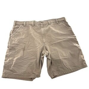 Carhartt Canvas Carpenter Work Shorts Men's 48‎ Brown Utility B147 LBR Outdoors